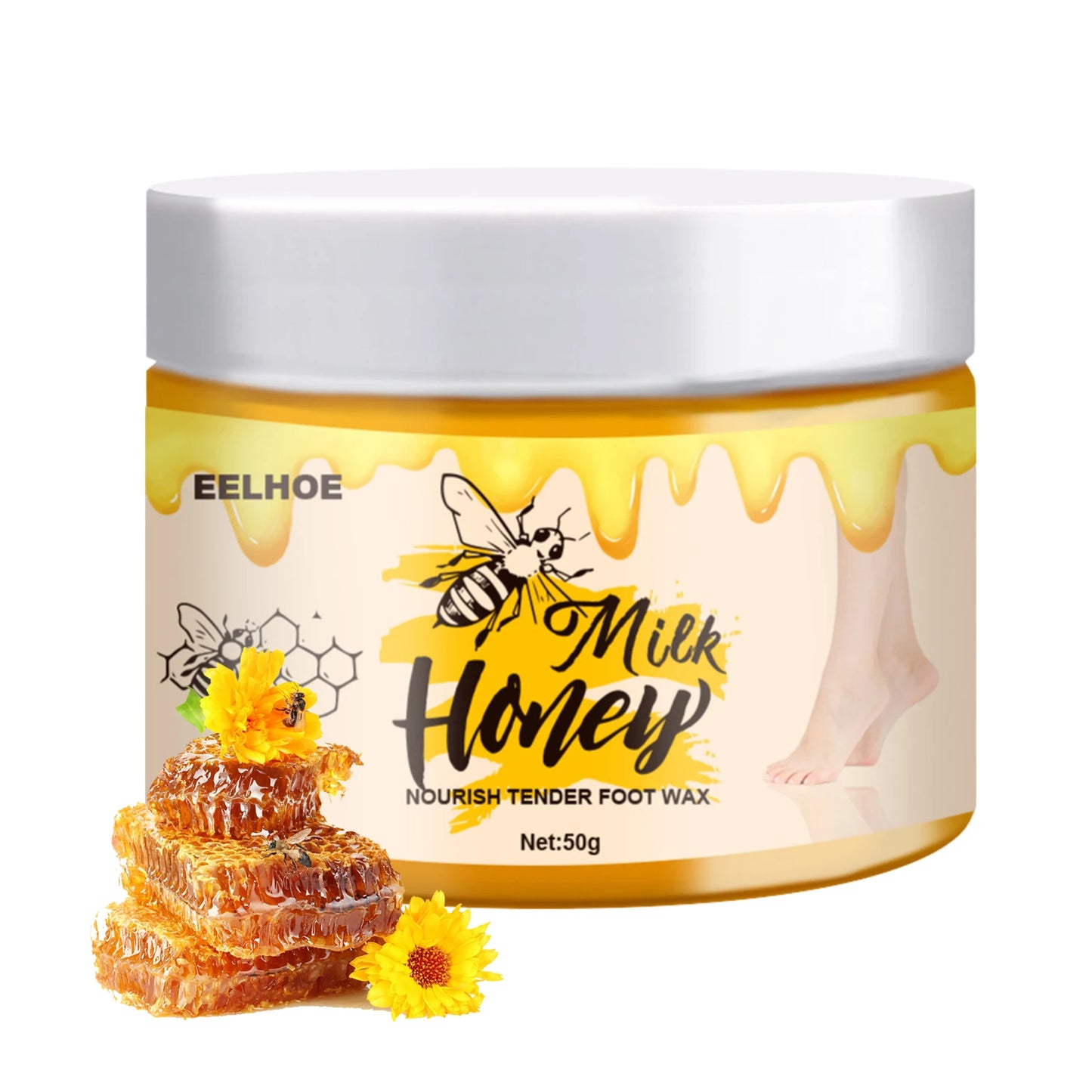 Mascarilla de miel para pies y manos